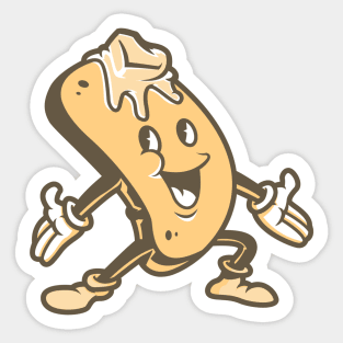 Retro Cartoon Cute Pancake Sticker